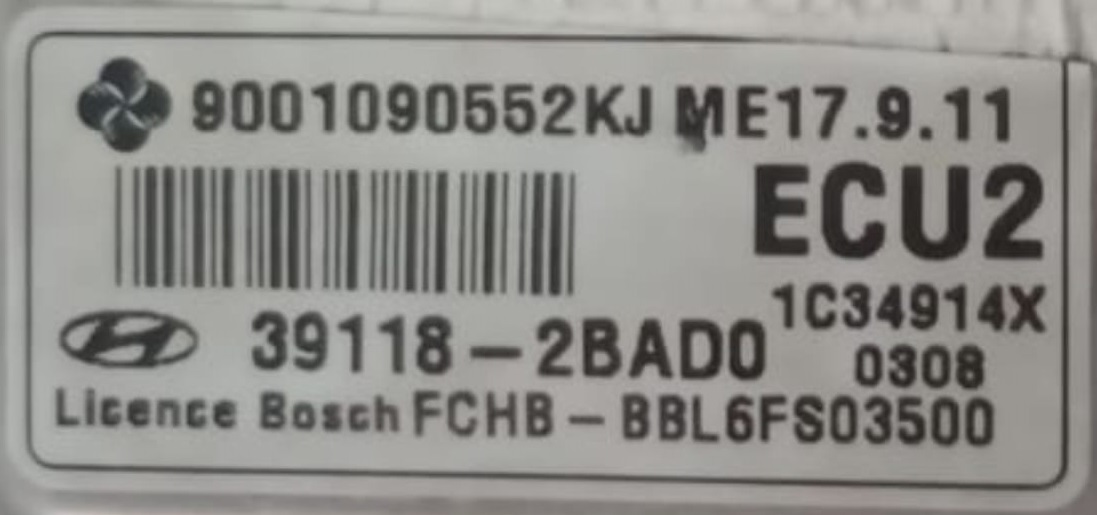 ECU 39118 2BADO BOSCH
