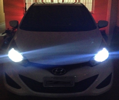 Somente com a lanterna ligada