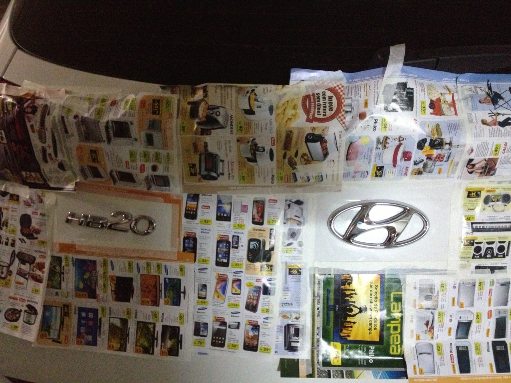 Podem usar fita crepe mesmo, mas seria melhor aquela fita azul gringa, que eu não achei para vender no Brasil, só no eBay