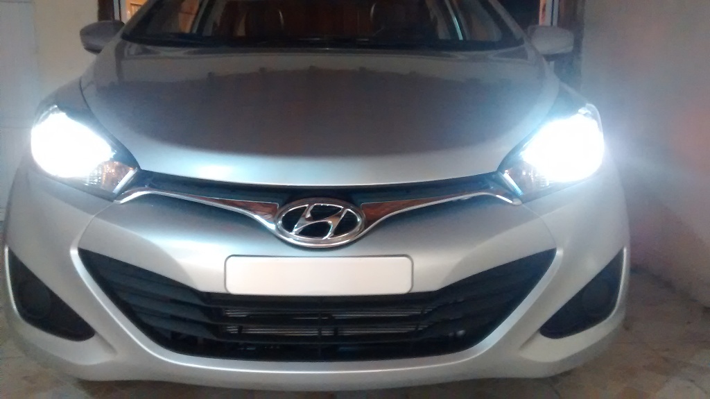 Aplique cromado + Philips Crystal Vision + pingo